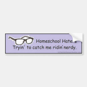 Homeschoolのバンパーステッカー-真面目なRidin バンパーステッカー