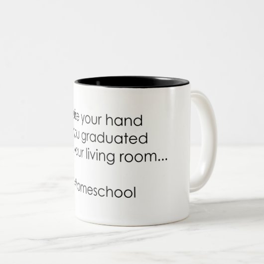 Homeschoolの大学院のマグ ツートーンマグカップ (正面右)