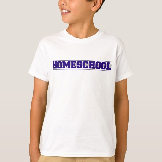 Homeschoolの精神の不足分の袖のティー Tシャツ (正面)