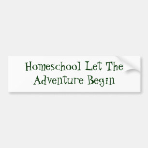 HomeschoolはTheAdventureが始まるようにしました バンパーステッカー
