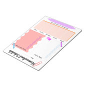Homeschool日毎タスクのスケジュールプランナー ノートパッド (アングル)