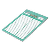 HOMESCHOOL BOOK LISTメモ帳 ノートパッド (アングル)