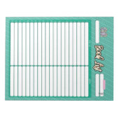 HOMESCHOOL BOOK LISTメモ帳 ノートパッド (正面)