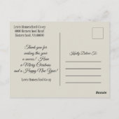 Homeschool Co opの喜びとメリークリスマス ポストカード (裏面)