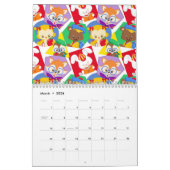 Homeschool Co op Chalkboard on Red Background カレンダー (3月 2026)