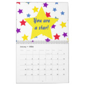 Homeschool Co op Chalkboard on Red Background カレンダー (1月 2026)