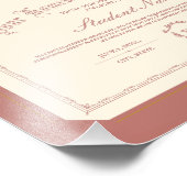 Homeschool Diploma Traditional Soft Red フォトプリント (角)