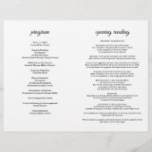 Homeschool Graduation Program Folded Pamphlet チラシ (裏面)