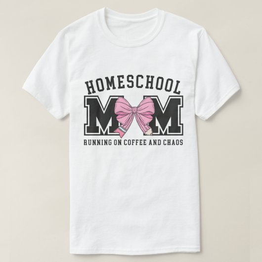 Homeschool Mama, Proud Teaching Mom Tシャツ (デザイン正面)