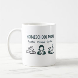 Homeschool Mom's Personalized Mug コーヒーマグカップ