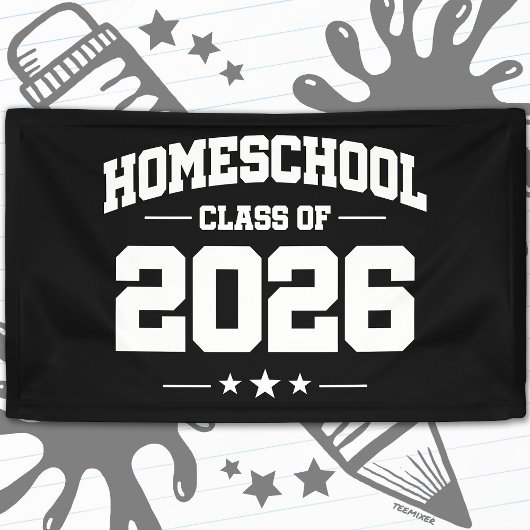 Homeschool Senior Class of 2026 Graduation 横断幕
