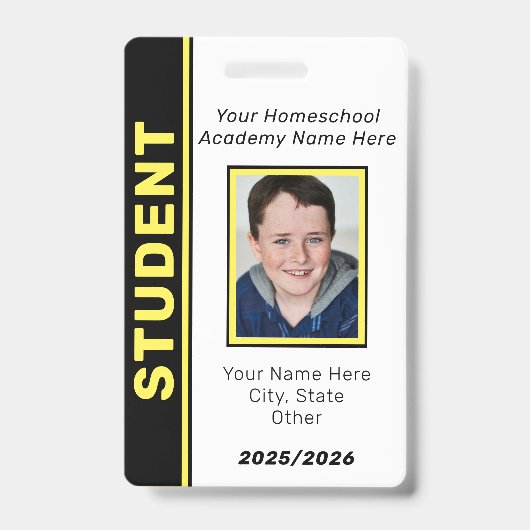 Homeschool Student ID Badge バッジ (正面)