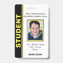 Homeschool Student ID Badge バッジ