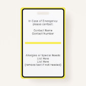 Homeschool Student ID Badge バッジ (裏面)