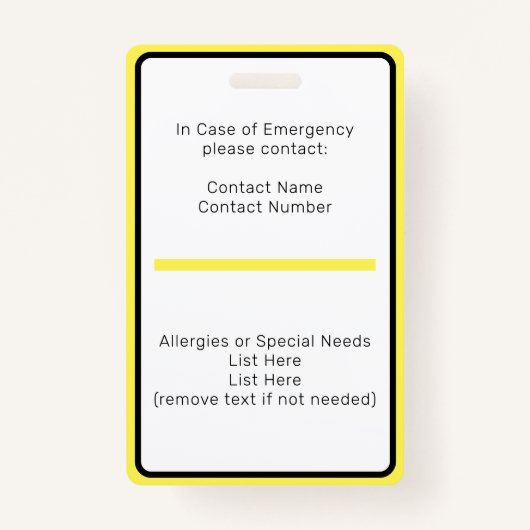 Homeschool Student ID Badge バッジ (裏面)