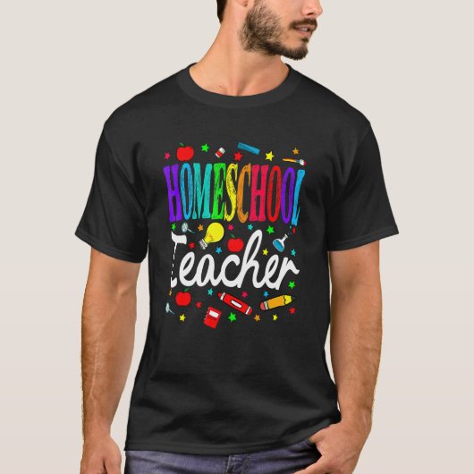 Homeschool Teacher Back To School Boys Girls Tシャツ (正面)