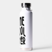 Homeschool Teacher Minimalist Typography ウォーターボトル (左面)