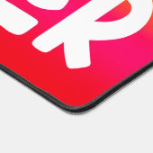 Homeschool Teacher | Text Design Orange Red Ombre デスクマット (コーナー)