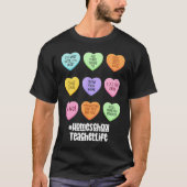 Homeschool Teacher Valentines Day Conversation Hea Tシャツ (正面)