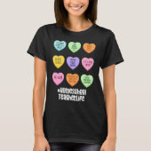 Homeschool Teacher Valentines Day Conversation Hea Tシャツ (正面)