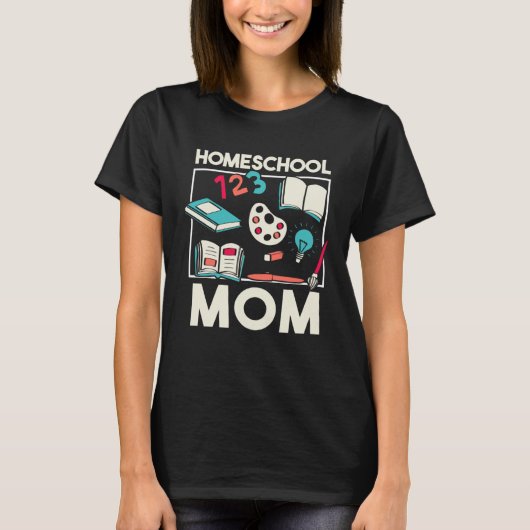 Homeschooler Books And Art Supplies Design Homesch Tシャツ (正面)