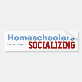 Homeschoolers -社会的ニするステッカー バンパーステッカー