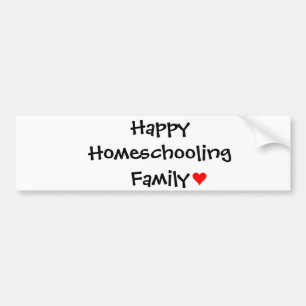 Homeschooling幸せな家族 バンパーステッカー