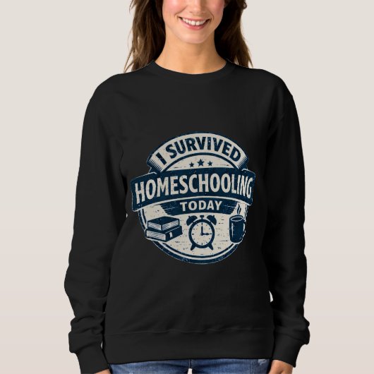 Homeschooling Survival Sweatshirt スウェットシャツ (正面)