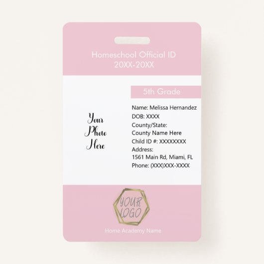 Homeschooling Unschooling Private Studentロゴ バッジ (正面)