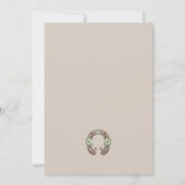 HOMESPUN – バ素朴ン結婚ズ 招待状 (裏面)