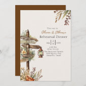 HOMESPUN – リハ素朴ー結婚サルディナー 招待状 (正面/裏面)