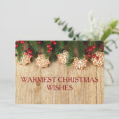 Homest Christmas Wishesカード両面フォトカード シーズンカード (スタンド正面)