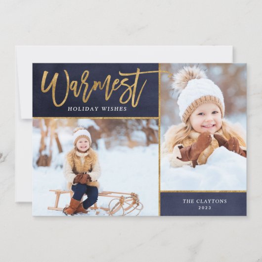 Homest Wishesゴールドフェイクフォイル2写真 シーズンカード (正面)