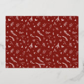 Homest Wishesスクリプトフォトフォイルホリデーカード 箔シーズンカード (裏面)