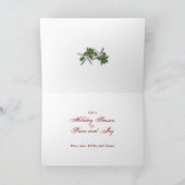 Homest Wishesトロピカルフォトクリスマスカード シーズンカード (内部)