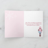 Homest Wishesパリエッフェルタワーピンククリスマス シーズンカード (内部)