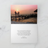 Homest Wishesビーチ写真モダンクリスマス シーズンカード (内部)