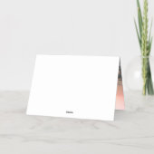 Homest Wishesビーチ写真モダンクリスマス 箔シーズンカード (裏面)