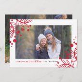 HOMEST WISHESフォトクリスマスカード シーズンカード (正面/裏面)