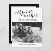 Homest Wishesホリデーフォトカードポストカード シーズンポストカード (正面/裏面)