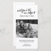 Homest Wishesホリデーフォトカード シーズンカード (正面/裏面)