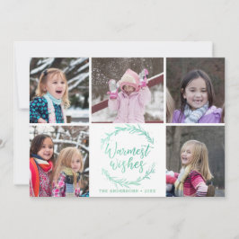 Homest Wishesリースフォトコラージュ シーズンカード