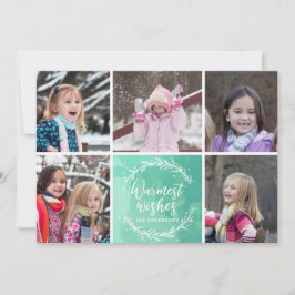 Homest Wishesリースフォトコラージュ シーズンカード