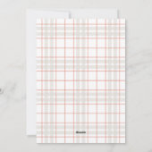 Homest Wishes モダン Holiday Plaid Photo Card シーズンカード (裏面)