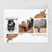 Homest Wishes Boho Citrus Botanical 3フォトホリ シーズンポストカード (正面)