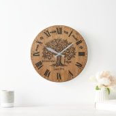 Homestead Wall Clock | Custom Name & Year  ラージ壁時計 (ホーム)