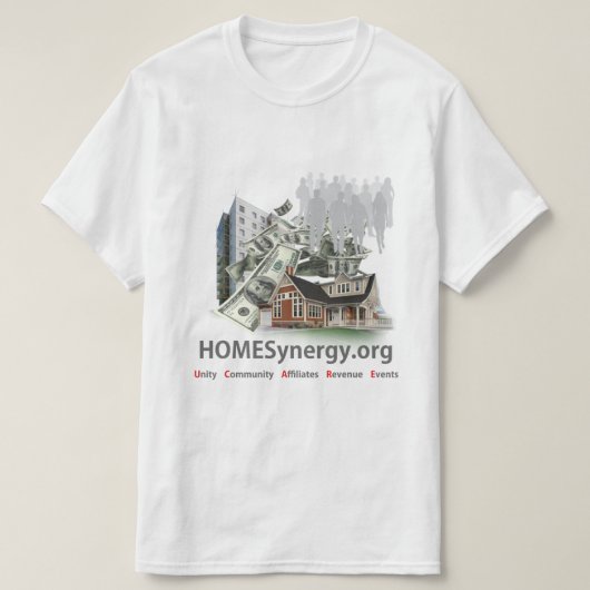 HOMESynergy - Tシャツ – 男 (デザイン正面)