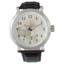 Hometime Old-Style | Antique Red Roses | Retro Rom 腕時計