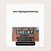 HometownShelby.com折り畳み名刺 名刺 (外部フラット)