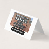 HometownShelby.com折り畳み名刺 名刺 (正面)